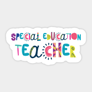 Cute Special Education Teacher Gift Idea Back to School Sticker